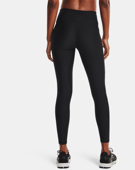 Damen HeatGear® Armour No-Slip Waistband Full-Length-Leggings, Black, pdpMainDesktop image number 1